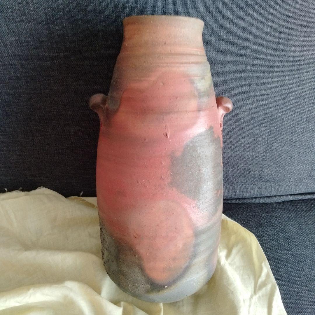 【武田真】備前焼　花入　備前花入　箱付き