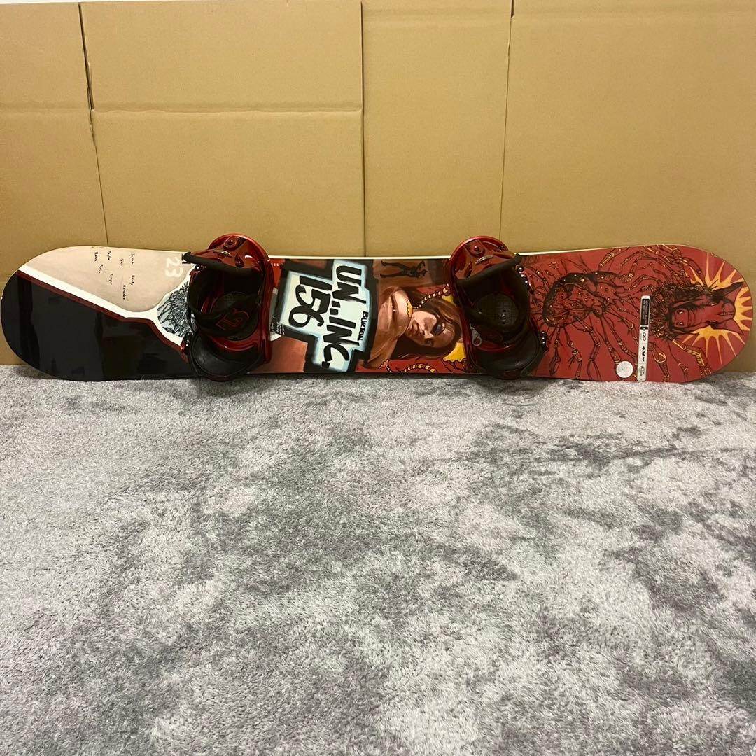 バートン UNINC アンインク スノーボード Custom ビンディング付き