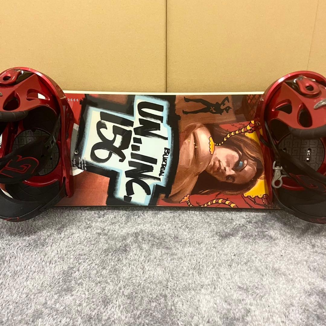 バートン UNINC アンインク スノーボード Custom ビンディング付き