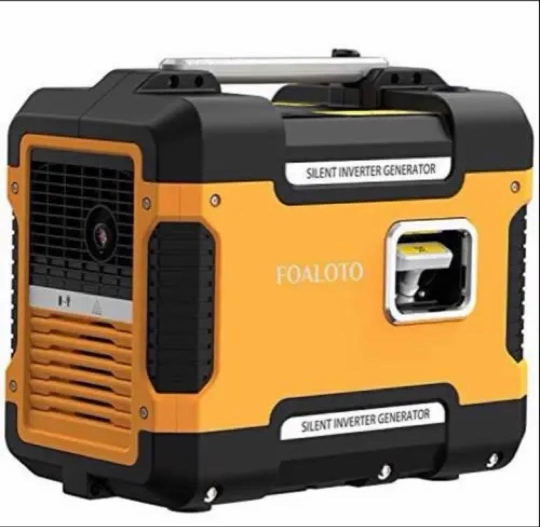 FOALOTO インバーター防音型　新品　発電機　1.88KVA 黄色