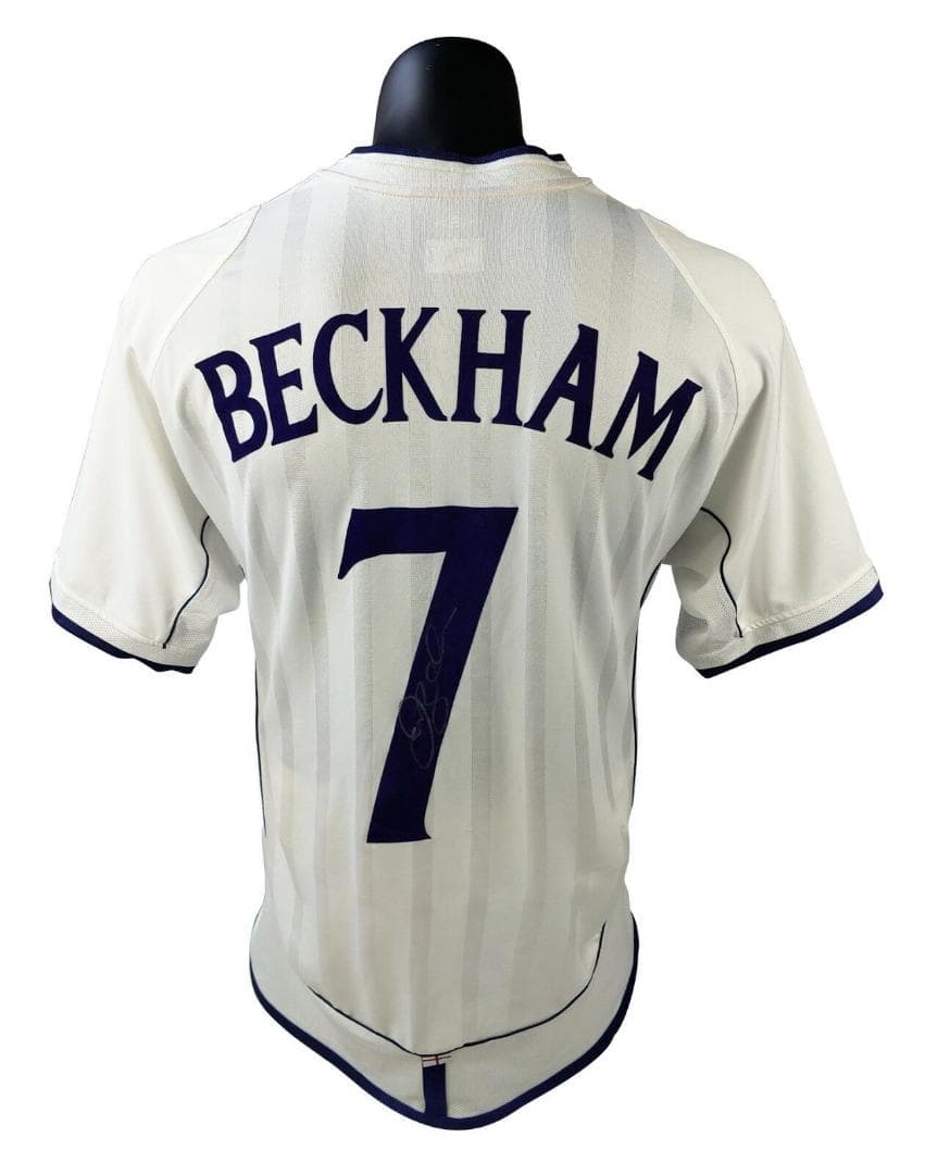 直筆サイン入りユニフォーム デビッド・ベッカム 元イングランド代表 サッカー
