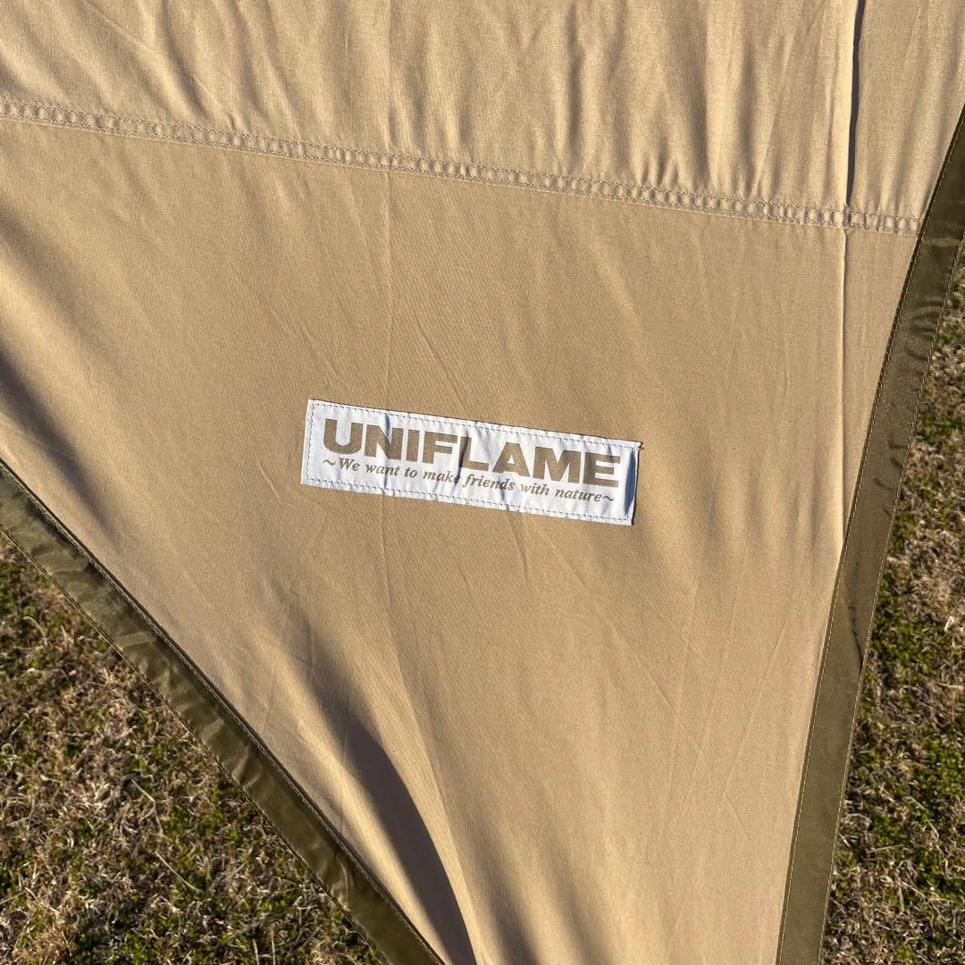 ユニフレーム TC REVOタープ ナチュラム限定 スチールポール付き