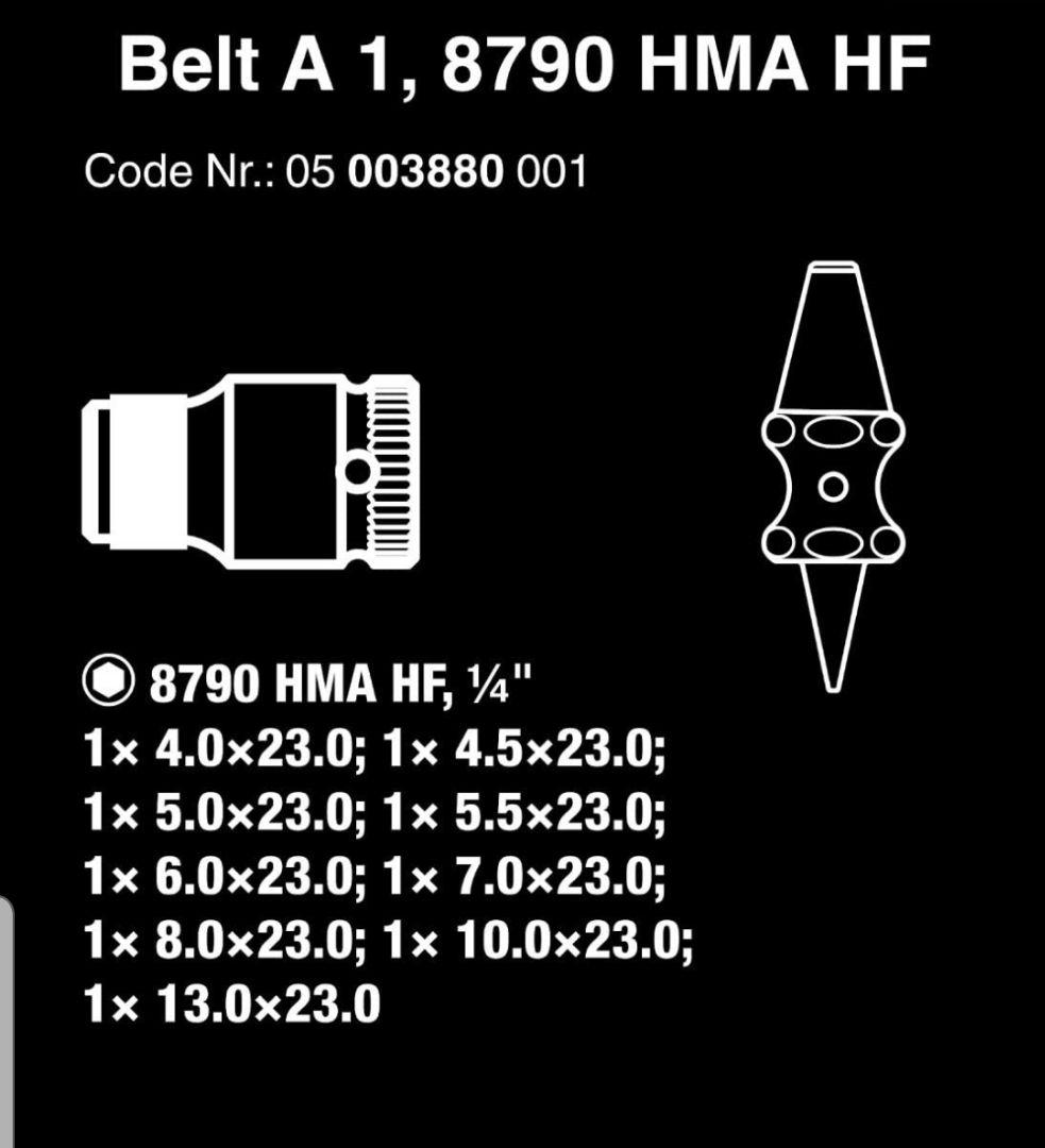 新品 wera 六角ビットセット インチ3/8