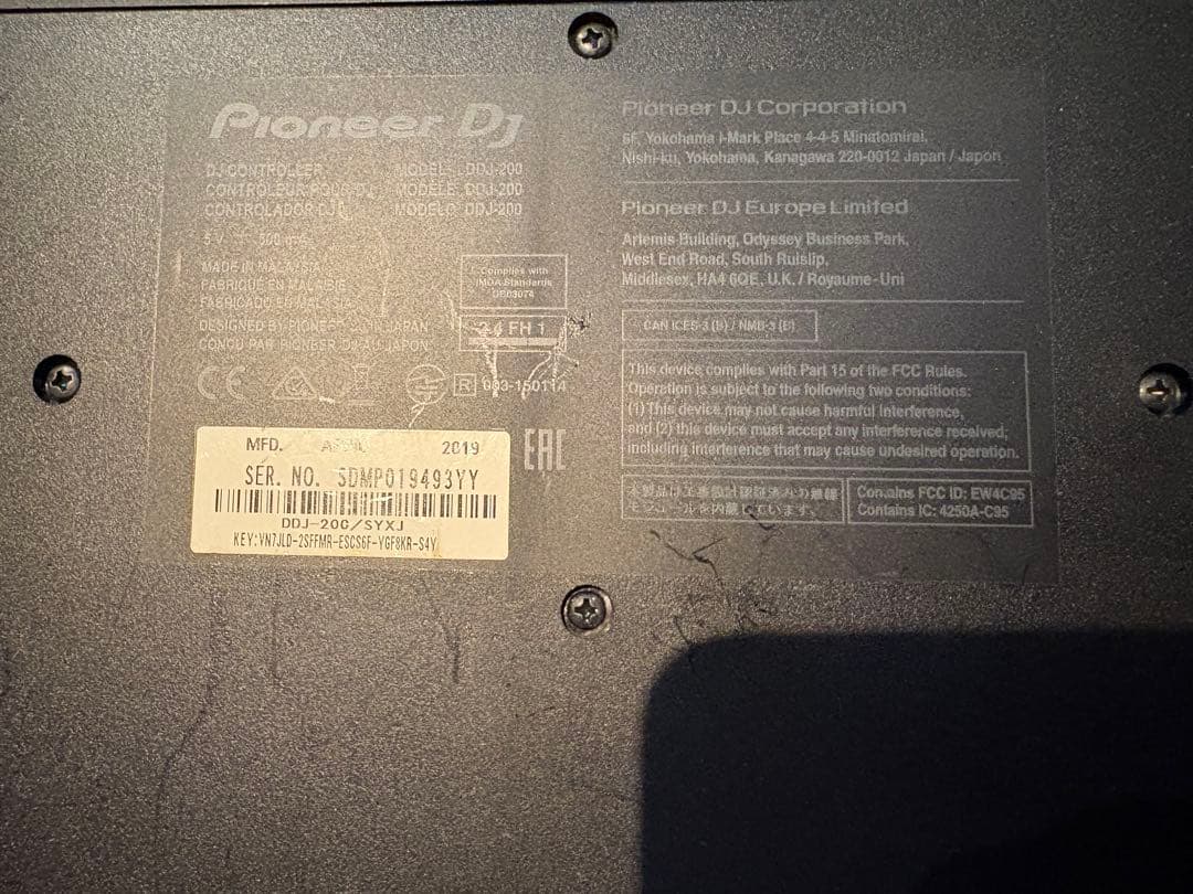 Pioneer DJ DDJ-200 2ch スマート DJコントローラー