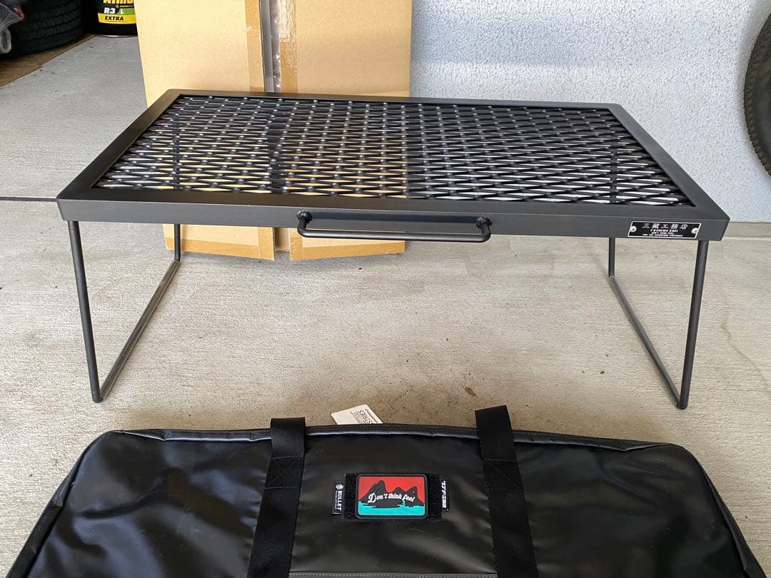 美品 サンゾー工務店I RON TABLE アイアンテーブル ケース&ワッペン