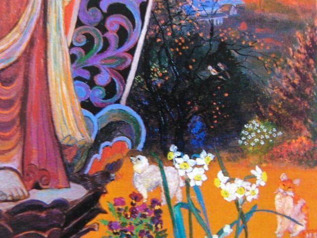 二名ノリコ、歓天喜地、希少な額装用画集より、新品高級額装付、状態良好