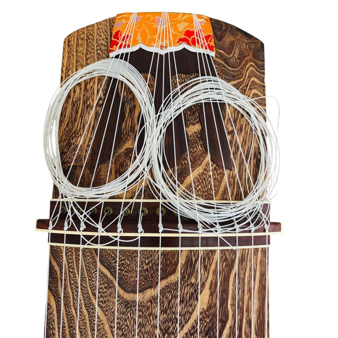 琴　箏　研水　13弦　山田流　並甲　すだれ彫り　蒔絵　全長182cm