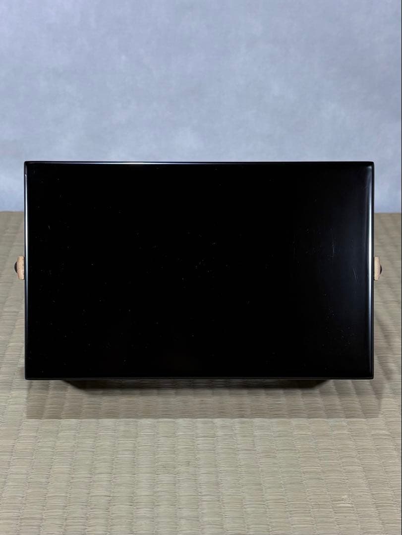 山中塗　塗師 二代 助田宗明造　竹手付 煙草盆　美品　共箱　茶道具　送料込