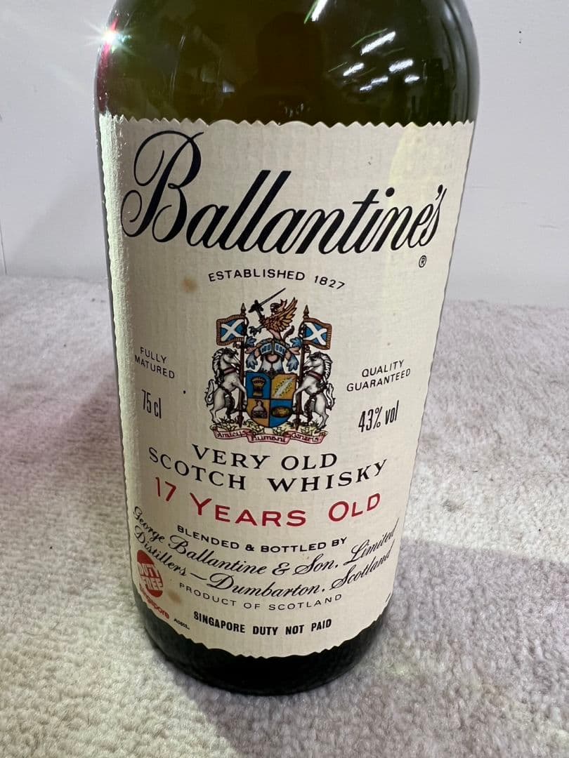 J16★未開栓 BALLANTINE バランタイン 17年 赤青紋章