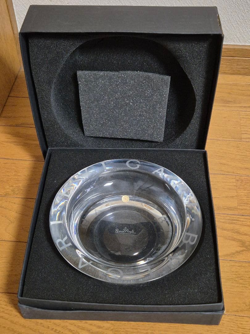 BVLGARI クリスタル灰皿 未使用品