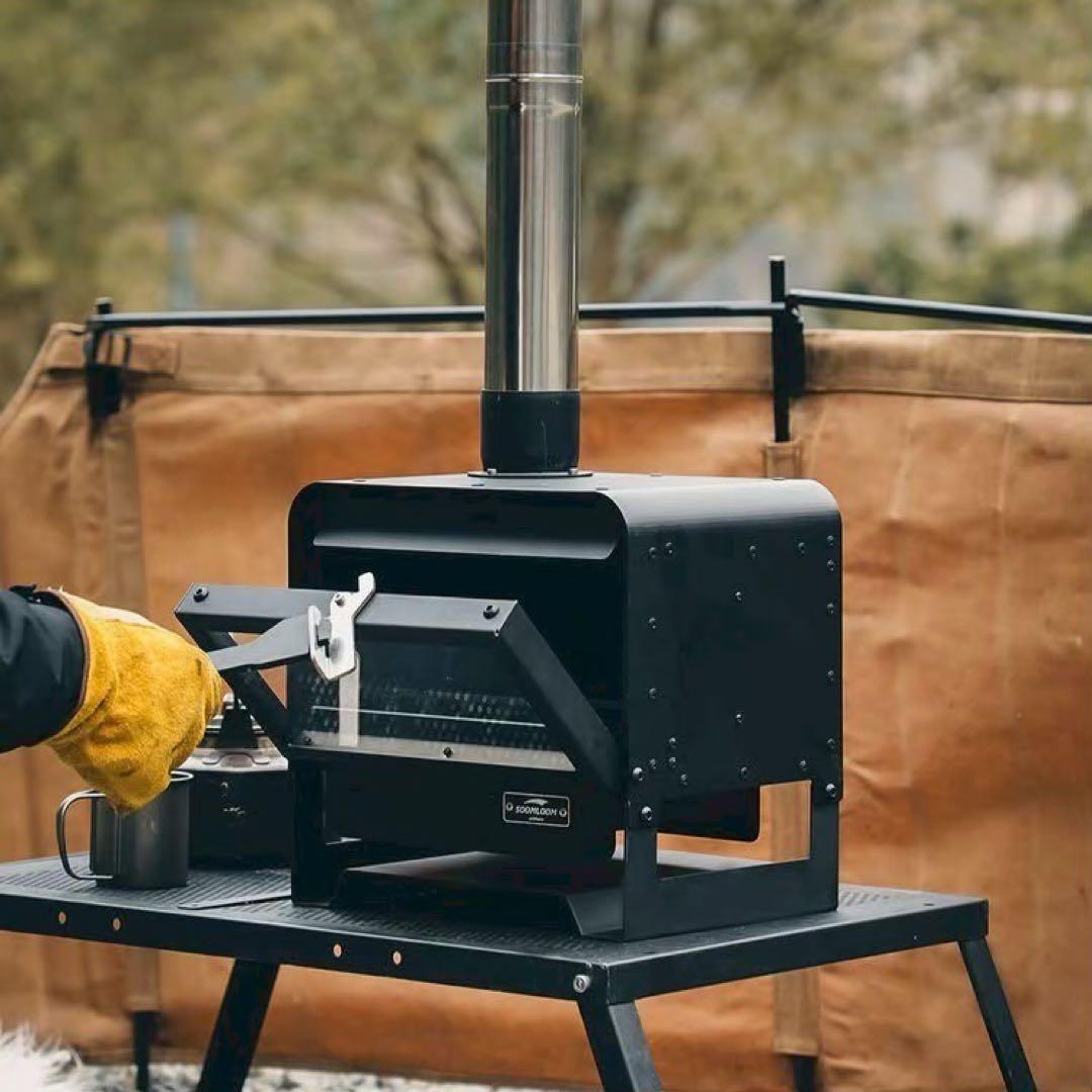 新品 新作 Soomloom スームルーム 薪ストーブ KAKAキャンプ 黒