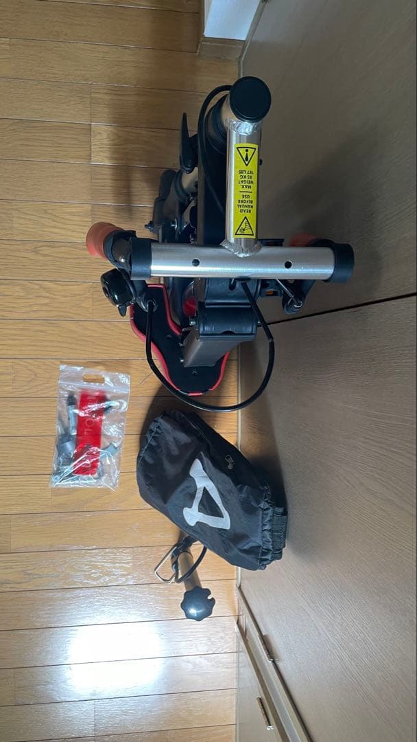 A-bike 折りたたみ自転車 8インチブラック レッド