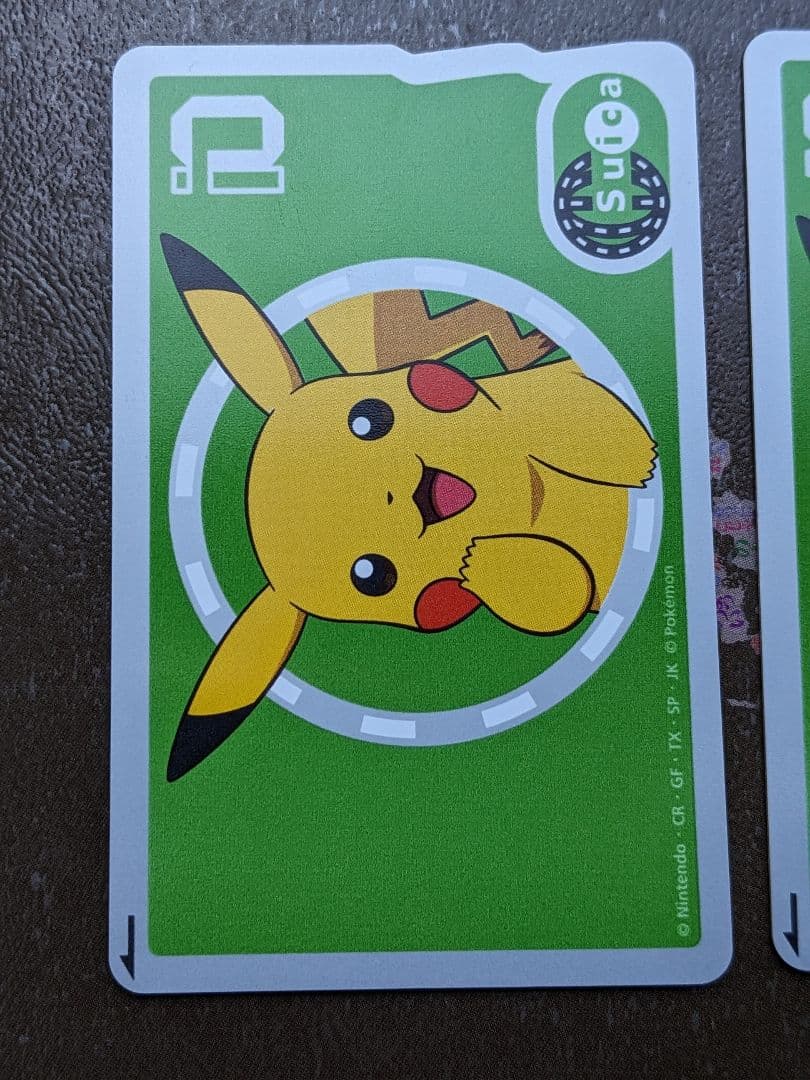 ピカチュウSuica 使用不可　台紙付き