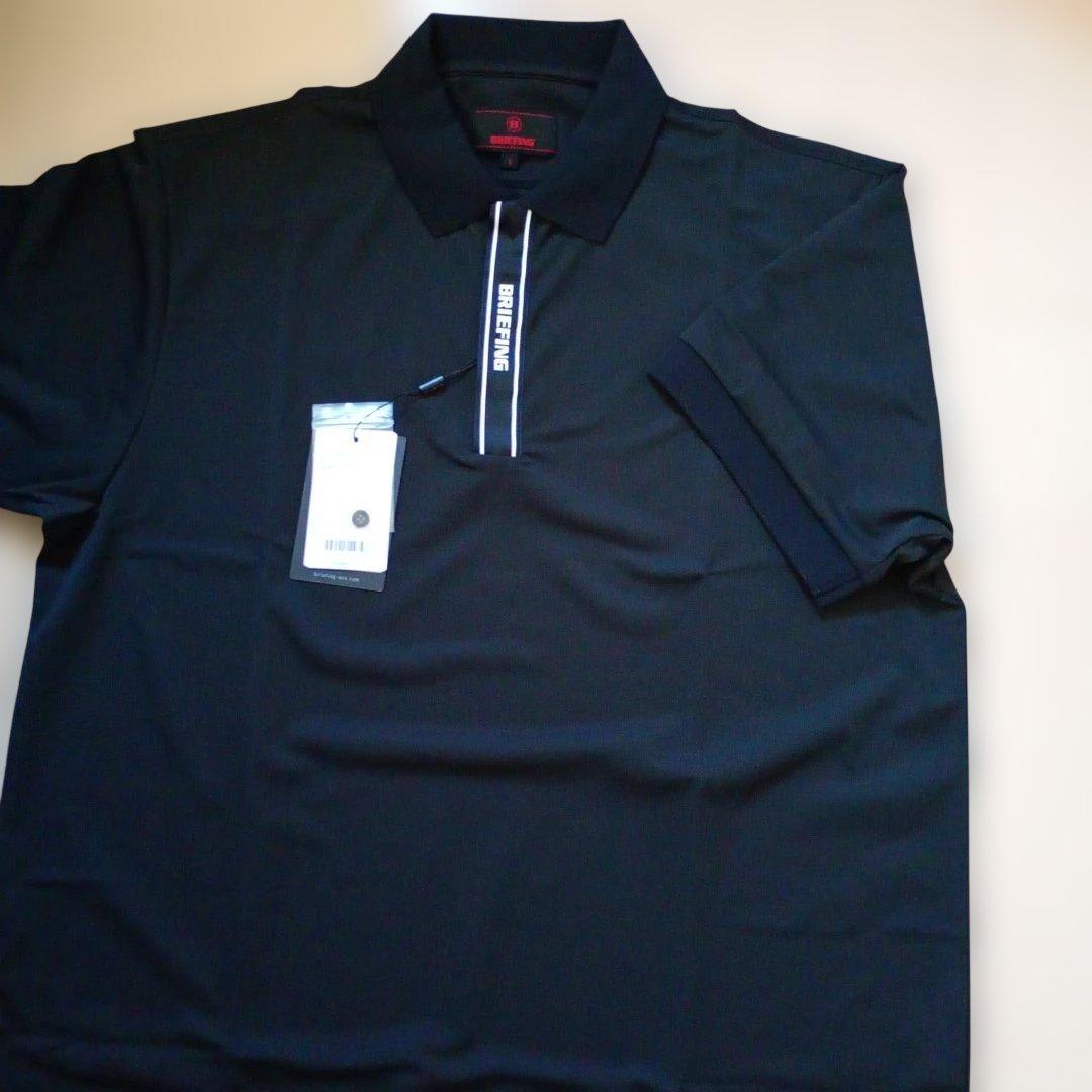 新品！BRIEFING ブラック ポロシャツ L