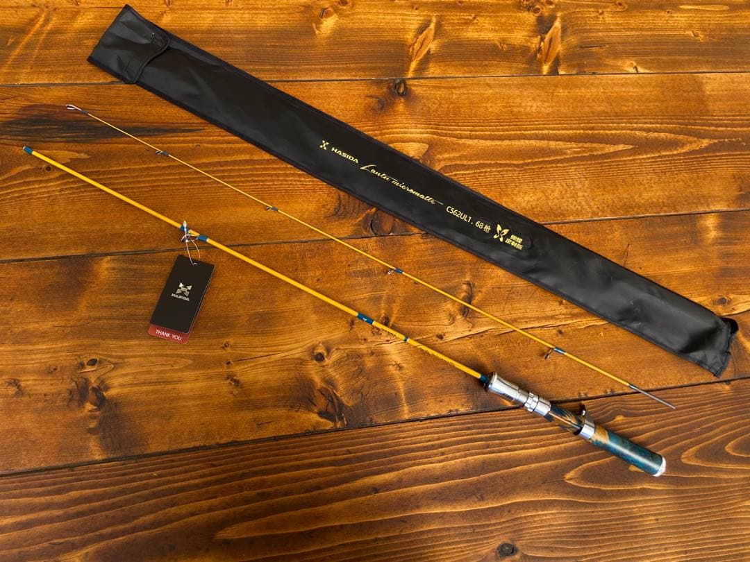 カーボンロッド　トラウトロッド　ベイトロッド　C562UL ウッドグリップ