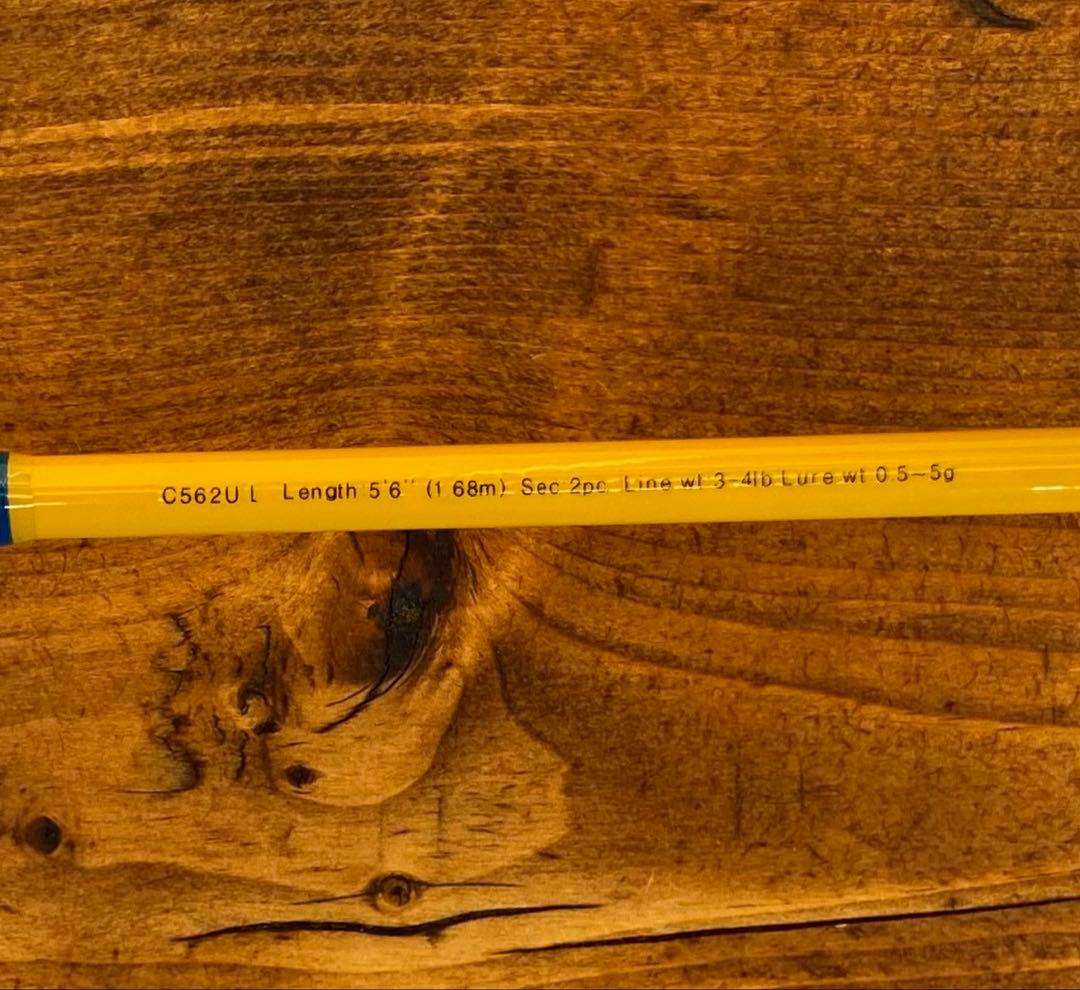 カーボンロッド　トラウトロッド　ベイトロッド　C562UL ウッドグリップ