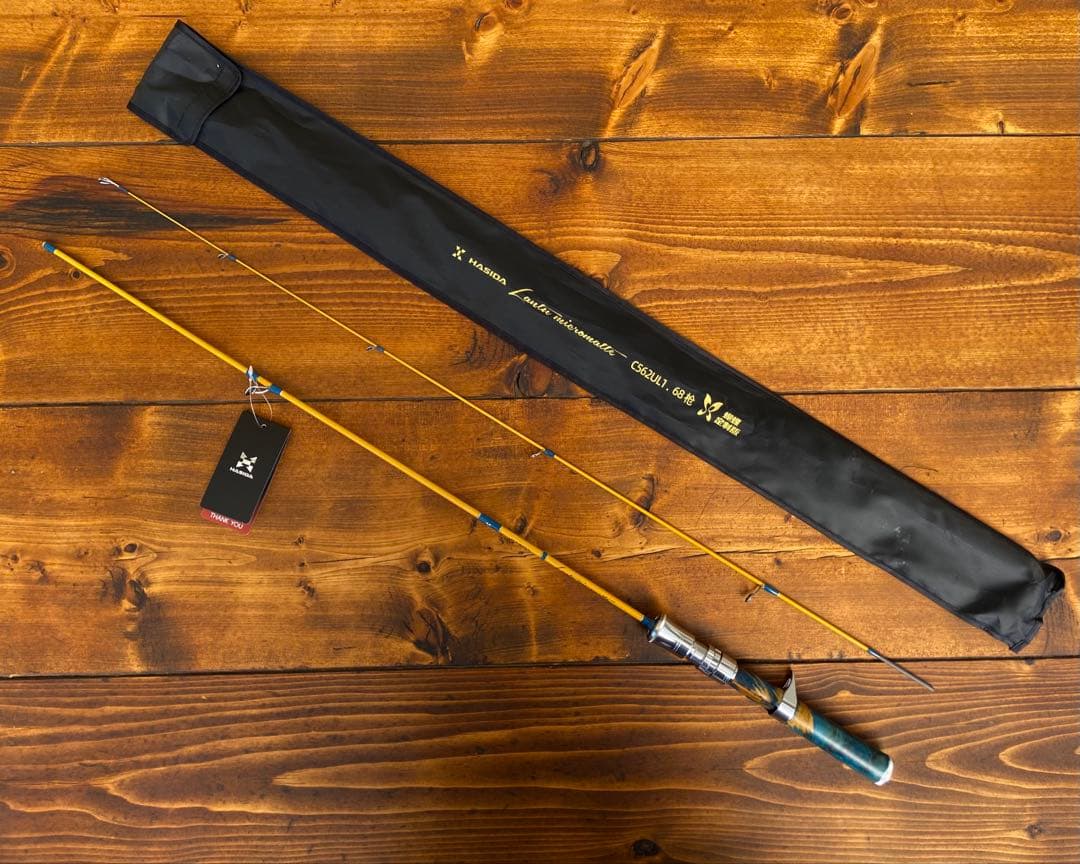 カーボンロッド　トラウトロッド　ベイトロッド　C562UL ウッドグリップ