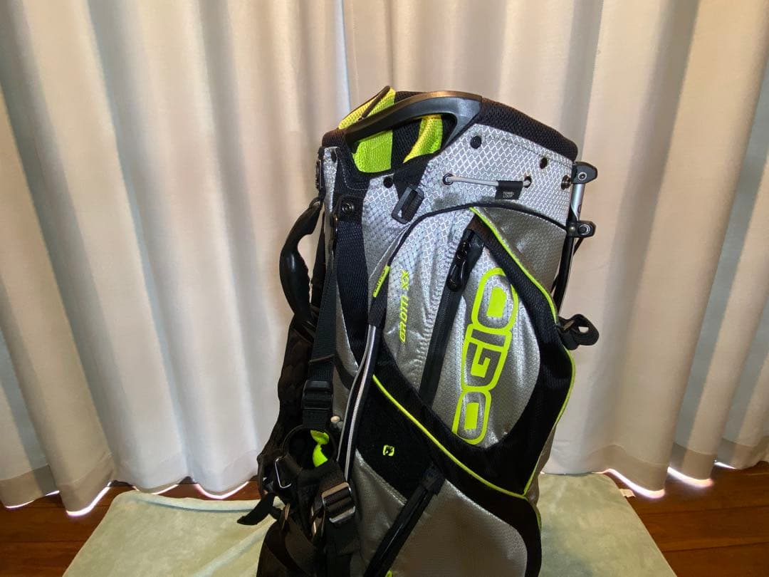 OGIO キャディバッグ シルバー/ ライトグリーン14分割