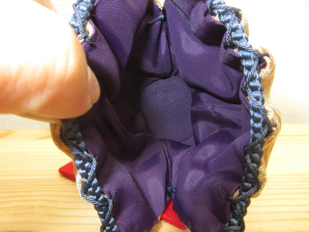 送料込【逢絢亭・新品】茶道具 仕覆 四滴茶入仕覆 正絹 菱地紋丸花緞子 日本製