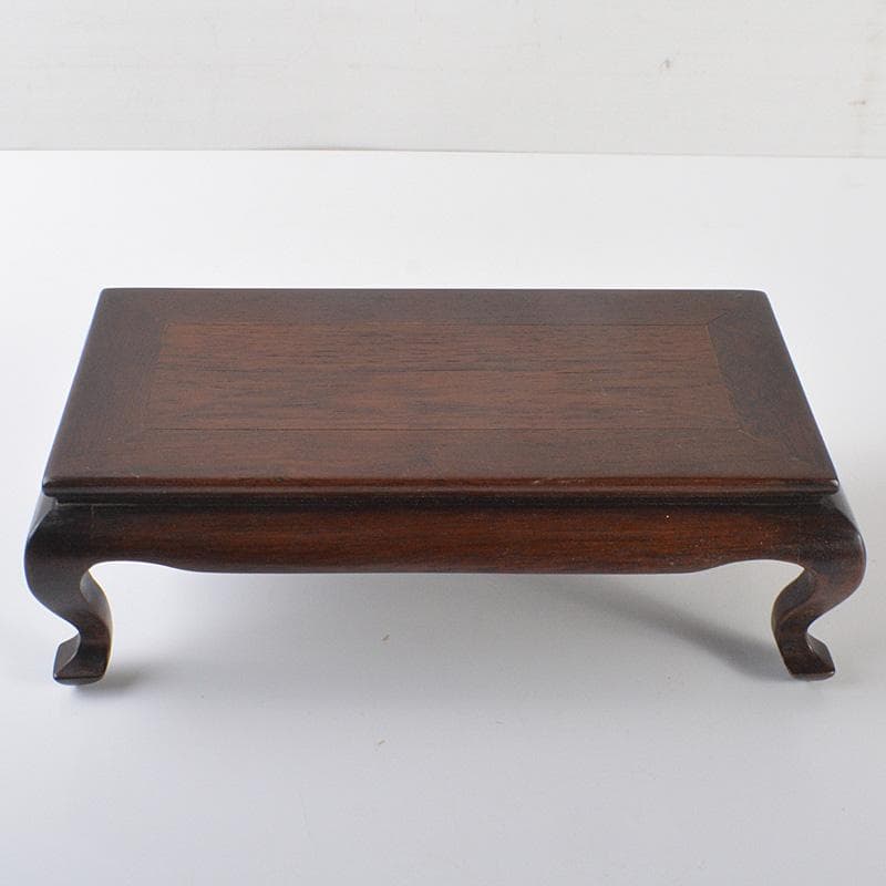 中国　唐木花梨製　平卓　飾台　香炉台　V　R6588E