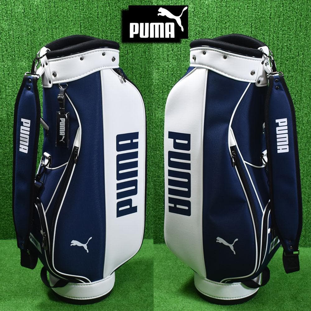M*K様 PUMA GOLF/プーマ ゴルフ キャディバッグ9型【紺/白】新品！