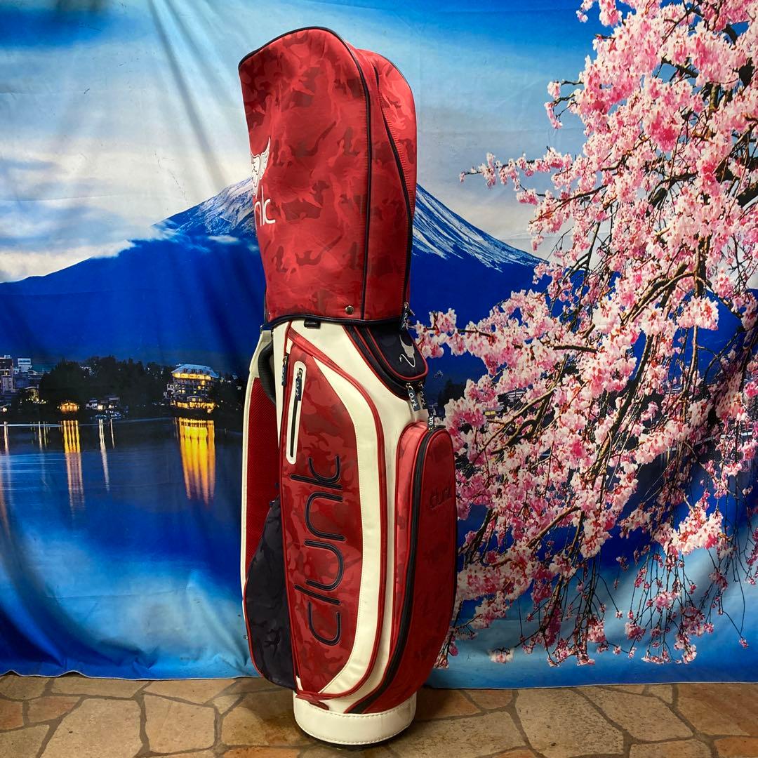 寶BU-1107 クランク キャディバッグ ネイビーホワイトレッド 人気色