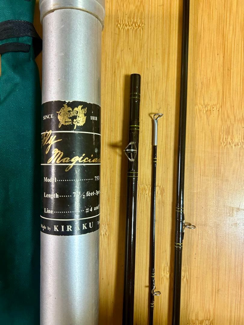 喜楽フライマジシャン753 フライロッド 7.6feet-3ピース