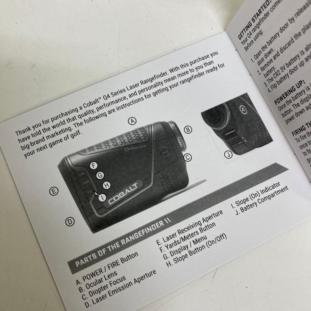 B122-37 COBALT Q-4 Slope ゴルフ用距離計