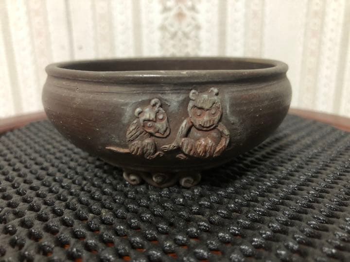 盆栽鉢　落款あり
