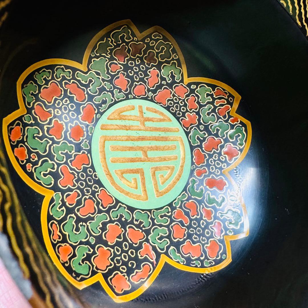 漆器　輪島塗　沈金　金蒔絵　木製　盃洗　鉢　大椀　1客　骨董品