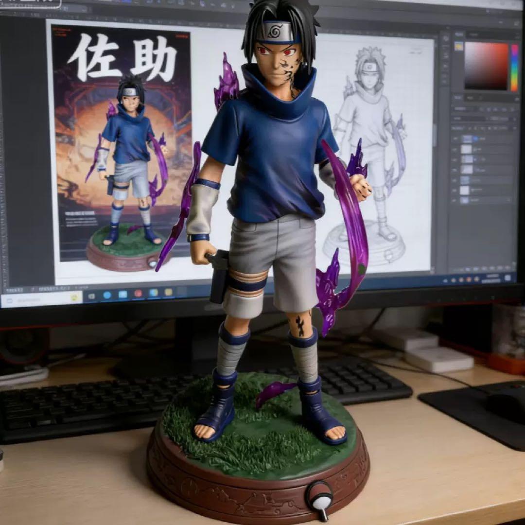 NARUTO ナルト　うちはサスケ　幼少期　高さ41cm 海外フィギュア