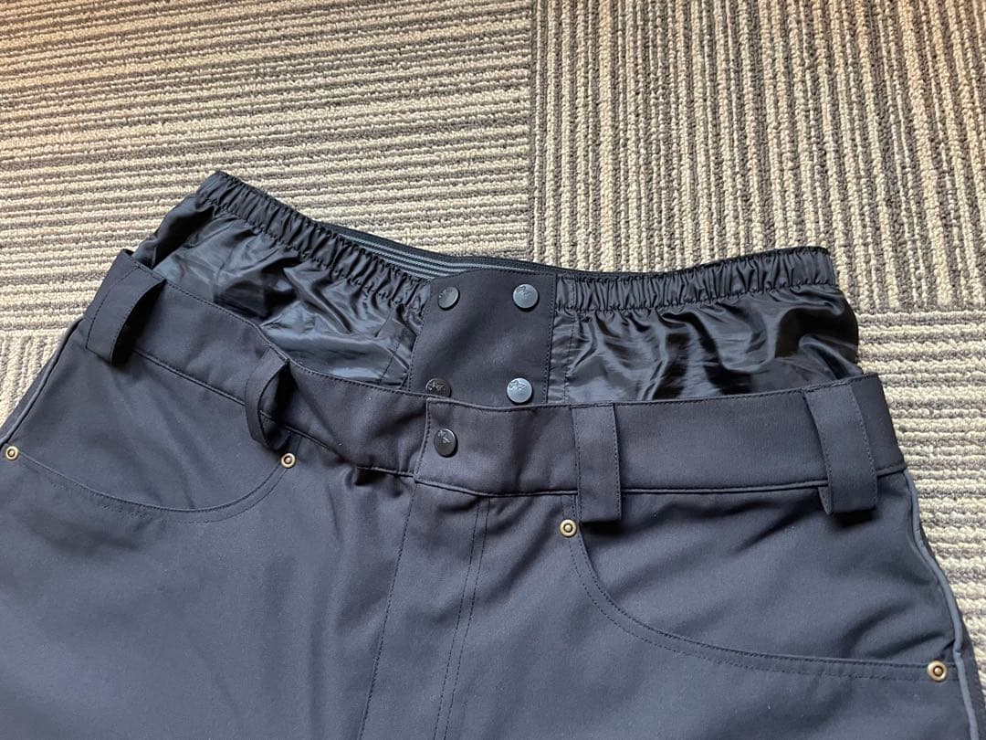 ROME SDS バギースノーボードパンツ XL 黒 パウダーガード付き