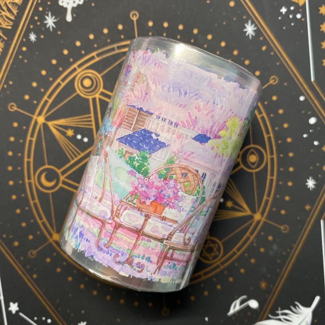 【A1】海外　10m巻　貝殻光/PETマスキングテープ　装飾系/背景系/お花系