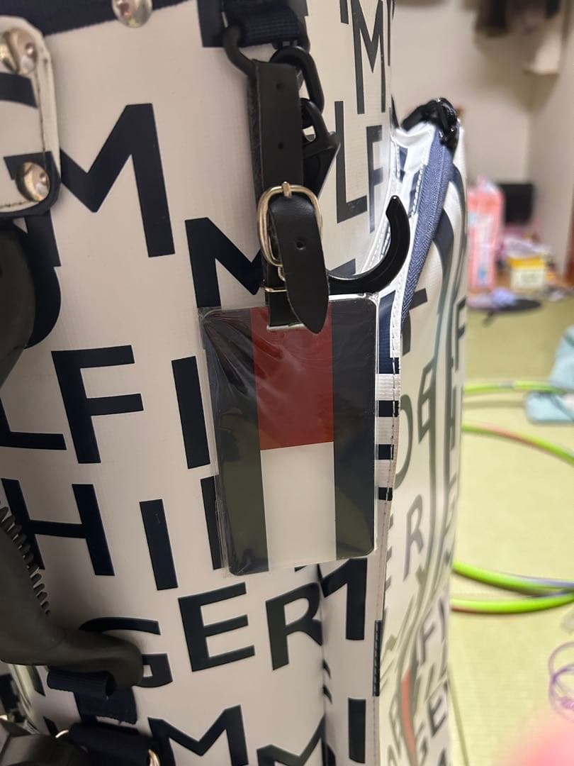 完売トミーヒルフィガー キャディバッグ 希少ロゴプリント　ヘッドカバー3点セット