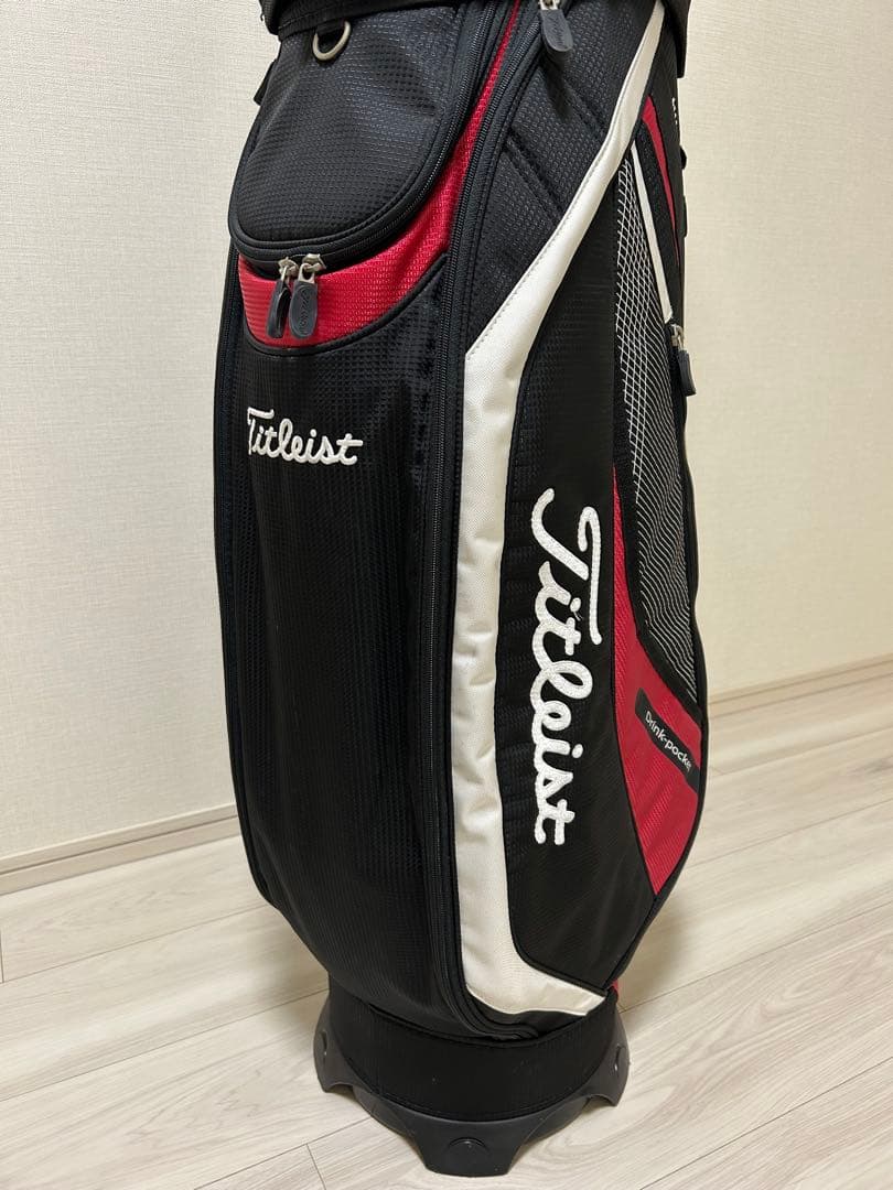 Titleist ゴルフバッグ・キャディバッグ 黒/赤