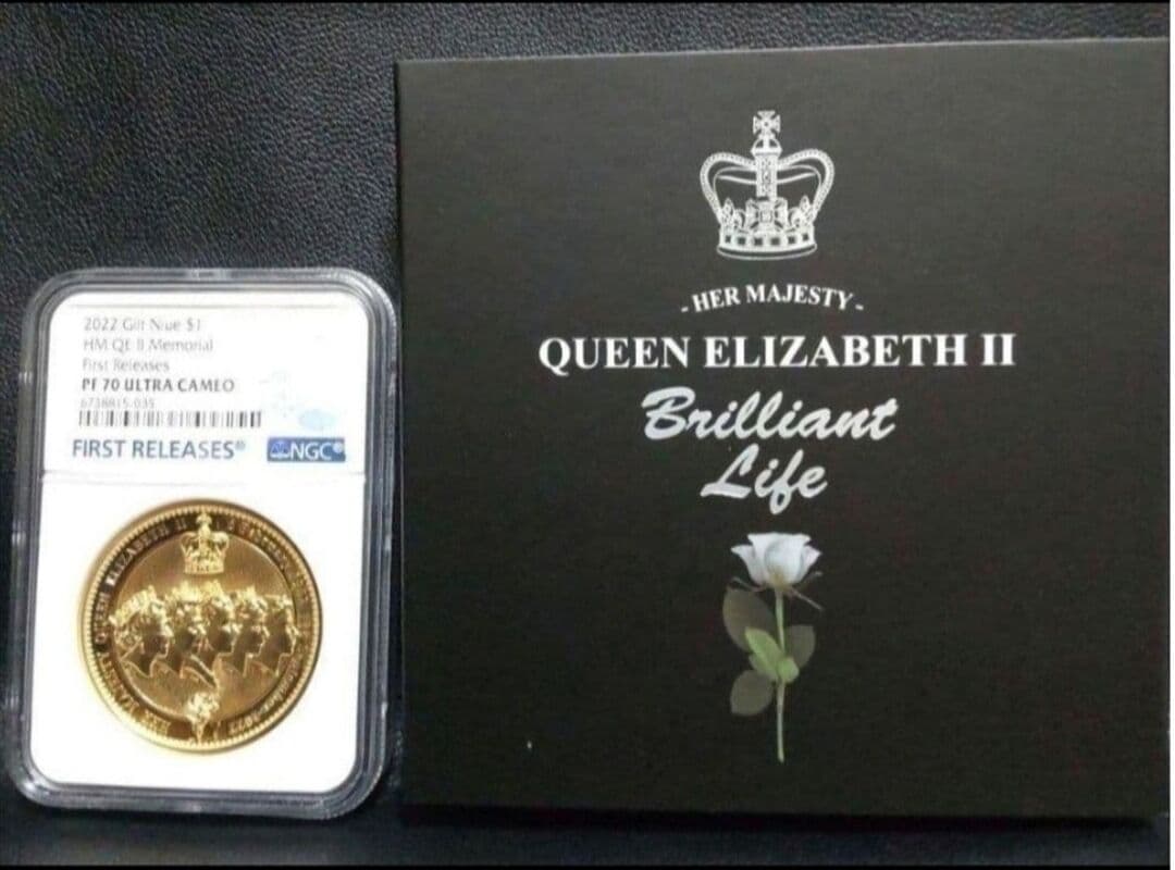 【最高鑑定】2022年版 エリザベス2世追悼記念 NGC PF70UC 純銅