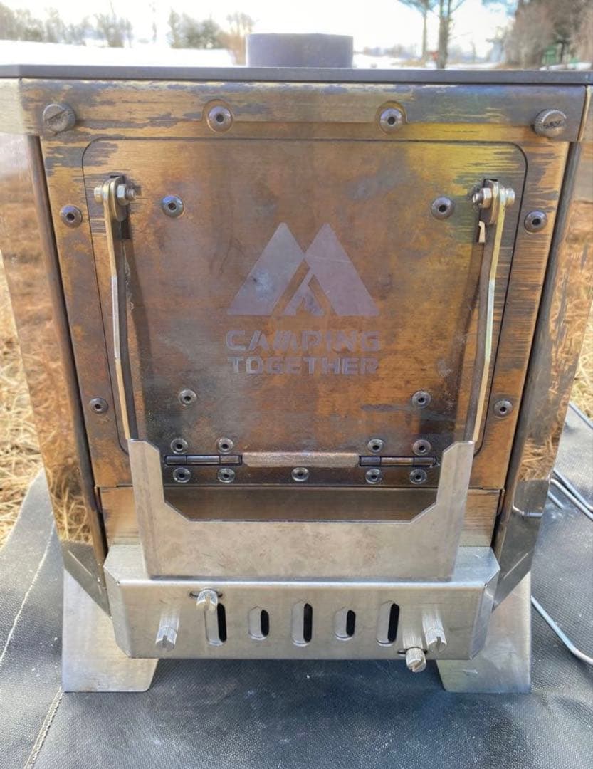 キャンピング　トゥギャザー　ミョルニル2次燃焼焚き火台　チタン　フルセット