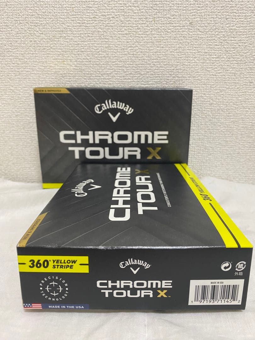 Callaway Chrome TourX 360Yellow Stripe2箱
