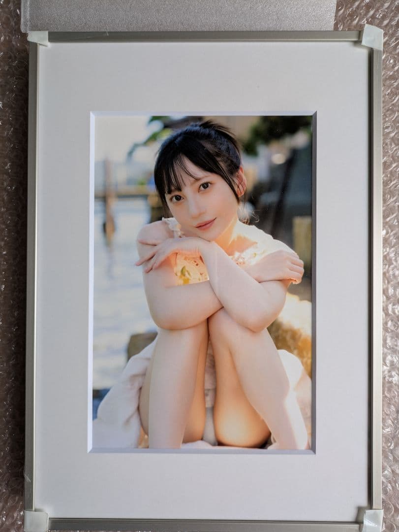 七沢みあ写真展 Sサイズ写真3点 裏面直筆サイン入