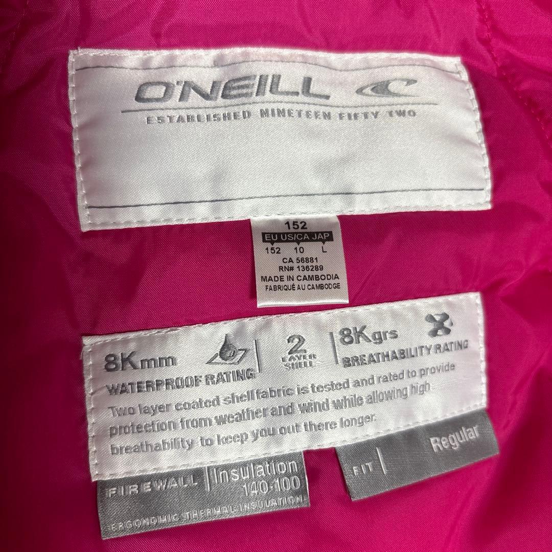 【極美品】O'NEILL キッズL 上下SET スキー スノボ ウェア Girl
