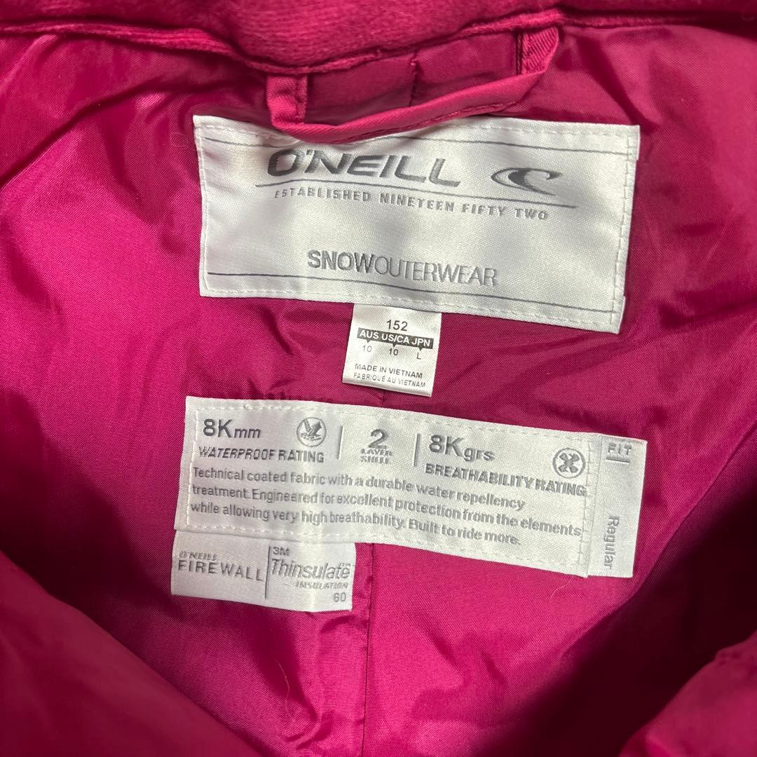 【極美品】O'NEILL キッズL 上下SET スキー スノボ ウェア Girl