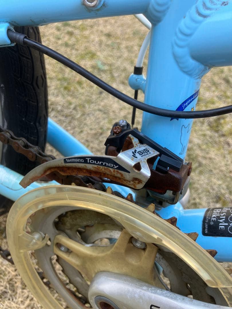 軽量アルミ riteway ZIT2020 水色 キッズバイク 20インチ