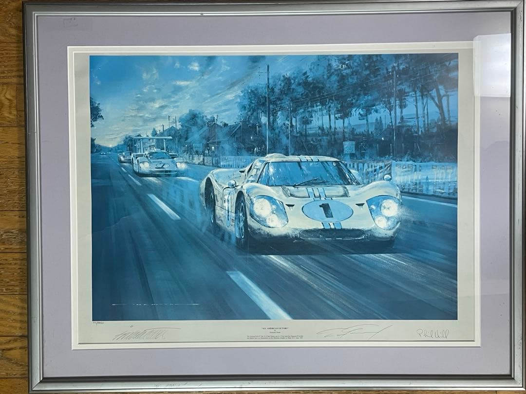 1967年ルマン24レース Ford GT Mk4 作者ドライバーサイン入