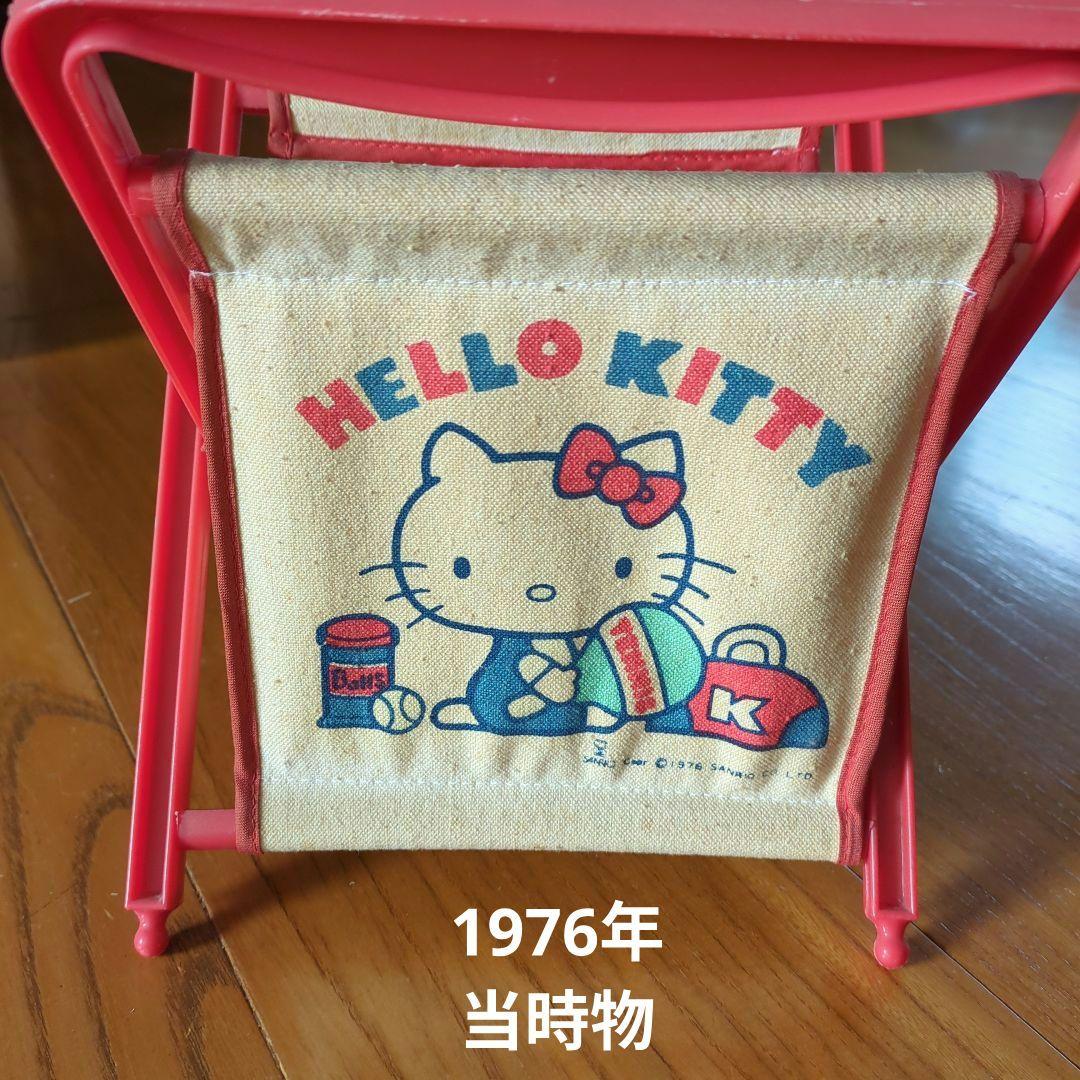 HELLO KITTY 小型キャンバスバスケット 赤