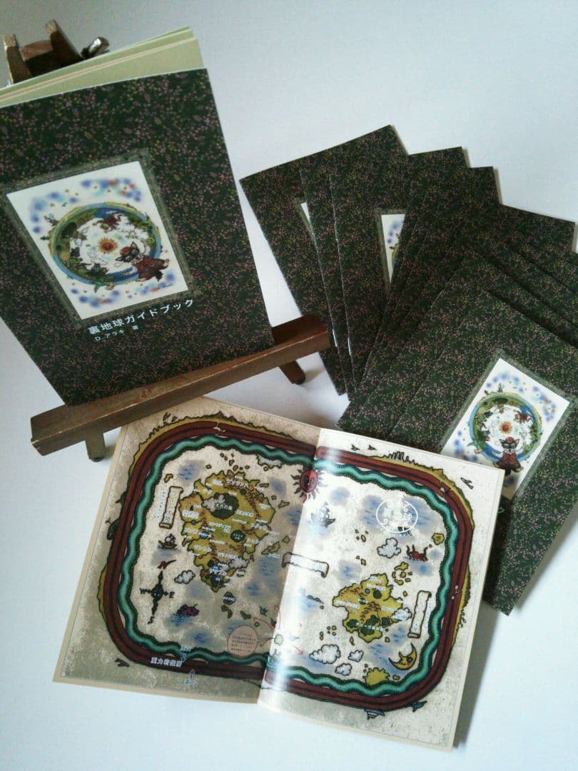 【原画】『ガラクタ猫（改）』（パステル画　猫　招き猫）