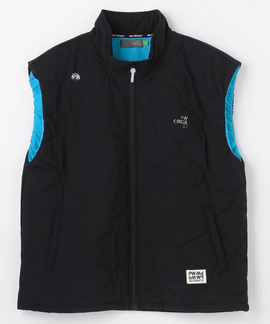 【新品】pw circulus キルティング中綿ベスト ゴルフ