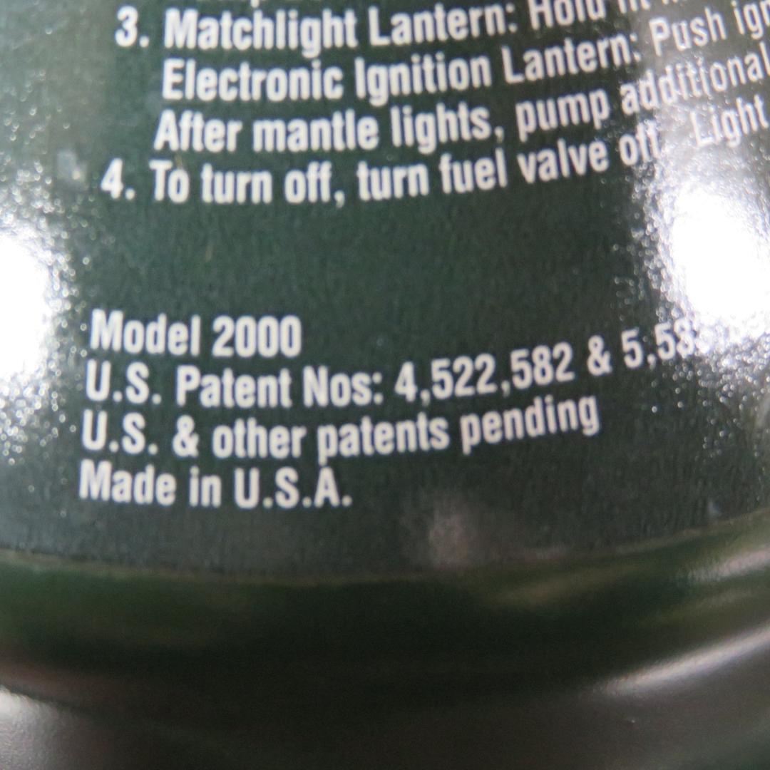コールマン ランタン 2000-455J マントルなし 99年3月 点火確認済み