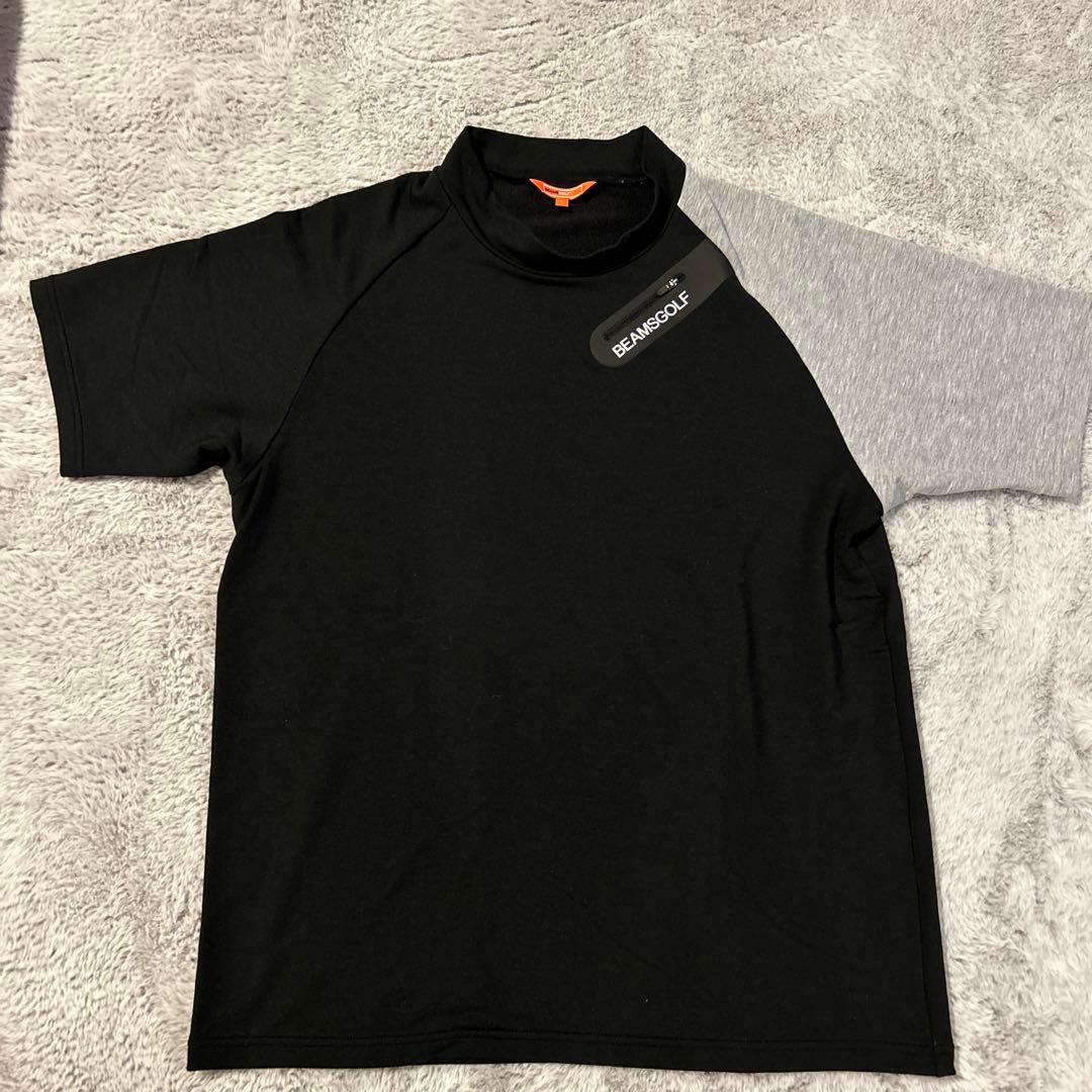 ［期間限定‼️］BEAMSGOLF モックネックシャツ L 黒/グレー