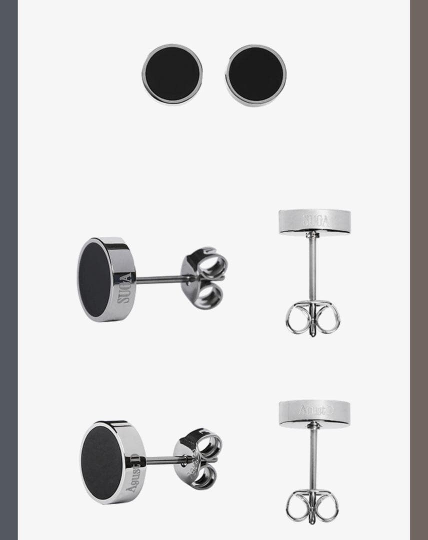 ユンギ　ピック　ピアスセット　D-DAY　公式　ツアー　シュガ BTS 未開封