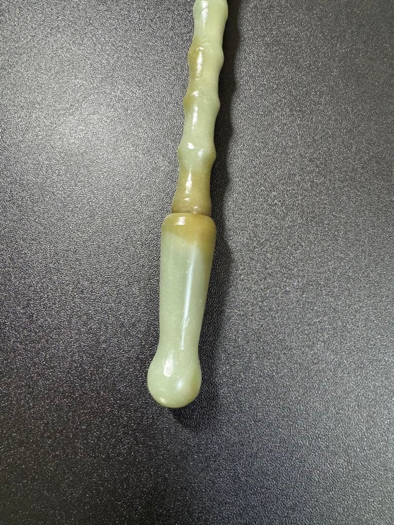 清時代 大型 和田玉 煙嘴 中国古代 喫煙具 玉器 本玉 和田玉 時代物 お守り